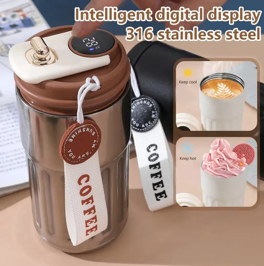Digital coffee thermos 